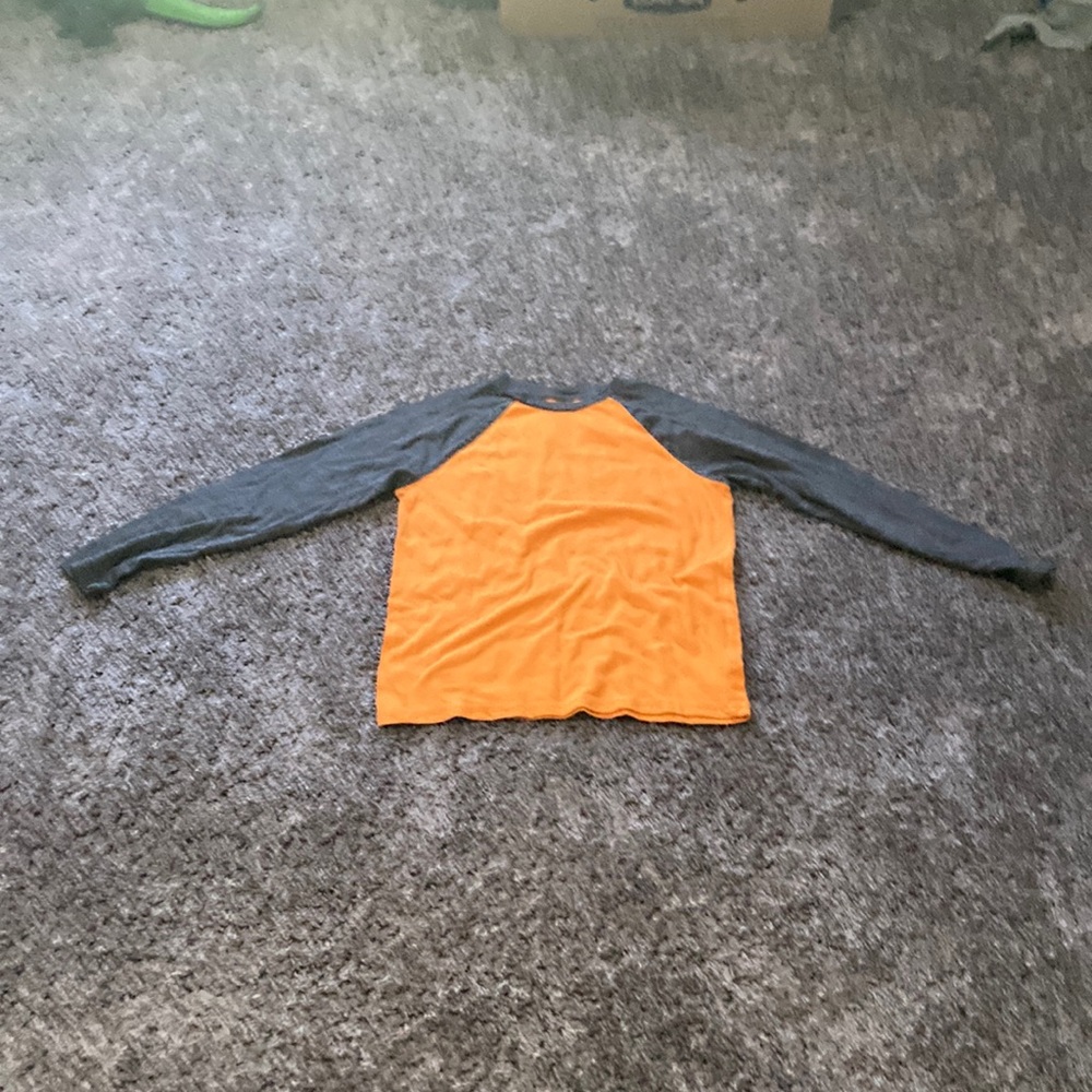 Simple little gray and orange shirt